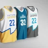 Kids' V-Neck Basketball Jersey