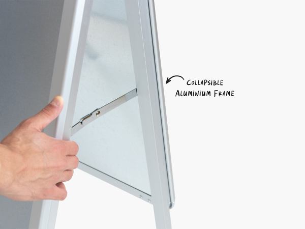 Larger version: sandwich boards Slide 10 of 10 3D View Aluminum A-Frame Signs
