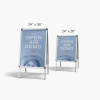 Larger version: sandwich boards Slide 10 of 10 3D View Aluminum A-Frame Signs