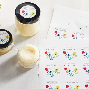 Product Labels on Sheets
