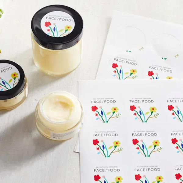 Product Labels on Sheets
