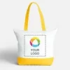 VistaPrint® Large Zip Cotton Tote Bag
