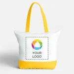 VistaPrint® Large Zip Cotton Tote Bag